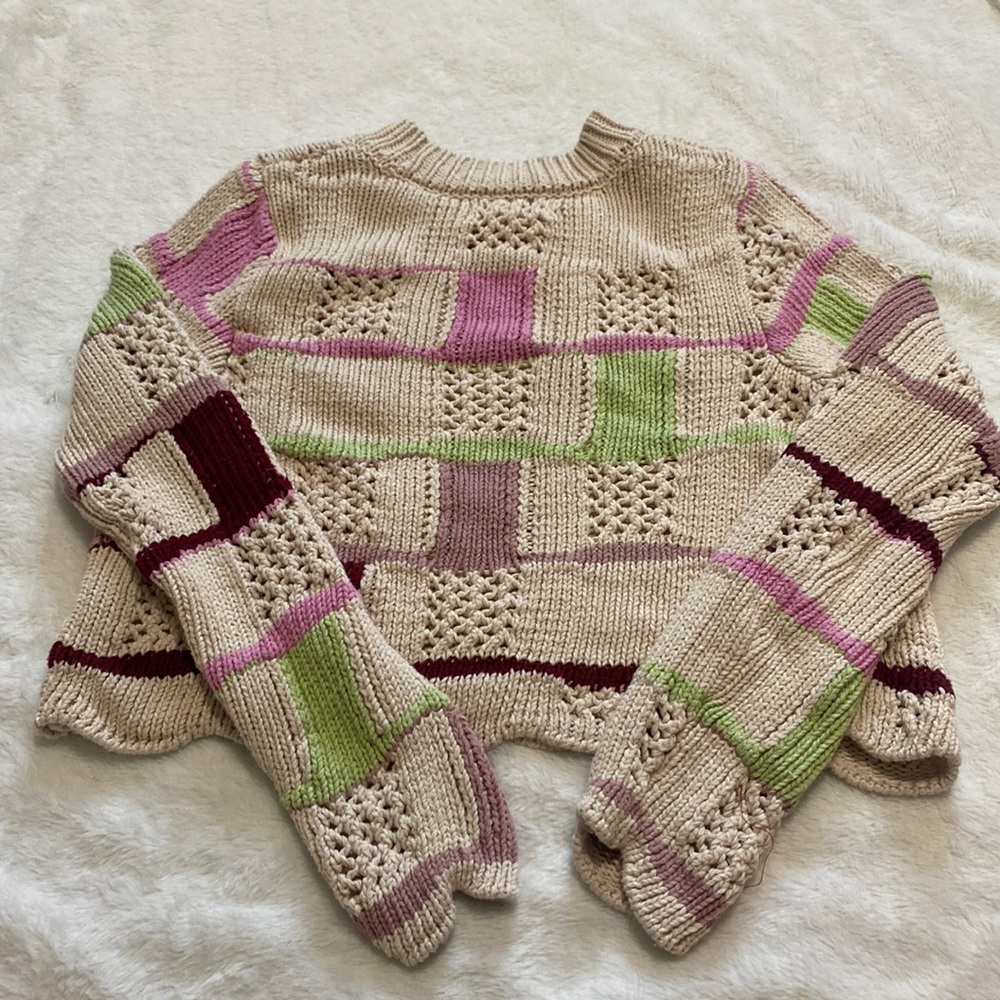 Pacsun LA Hearts sweater, beige, size xs